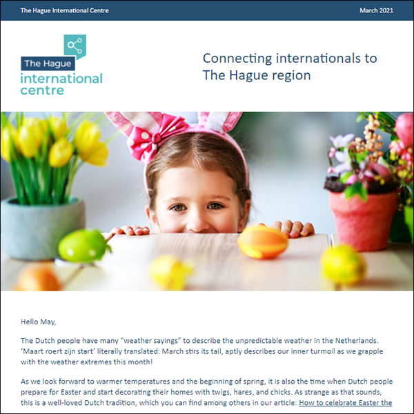 March Newsletter with Easter theme