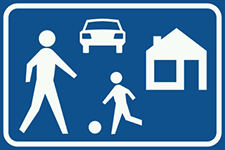 residential area sign