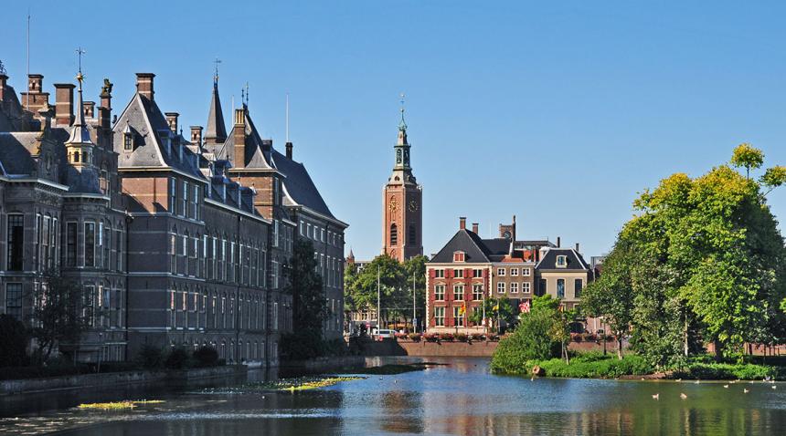 Binnenhof with Grote Kerk in the background