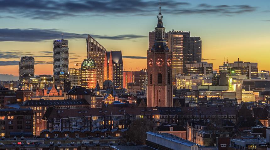 Skyline The Hague by night