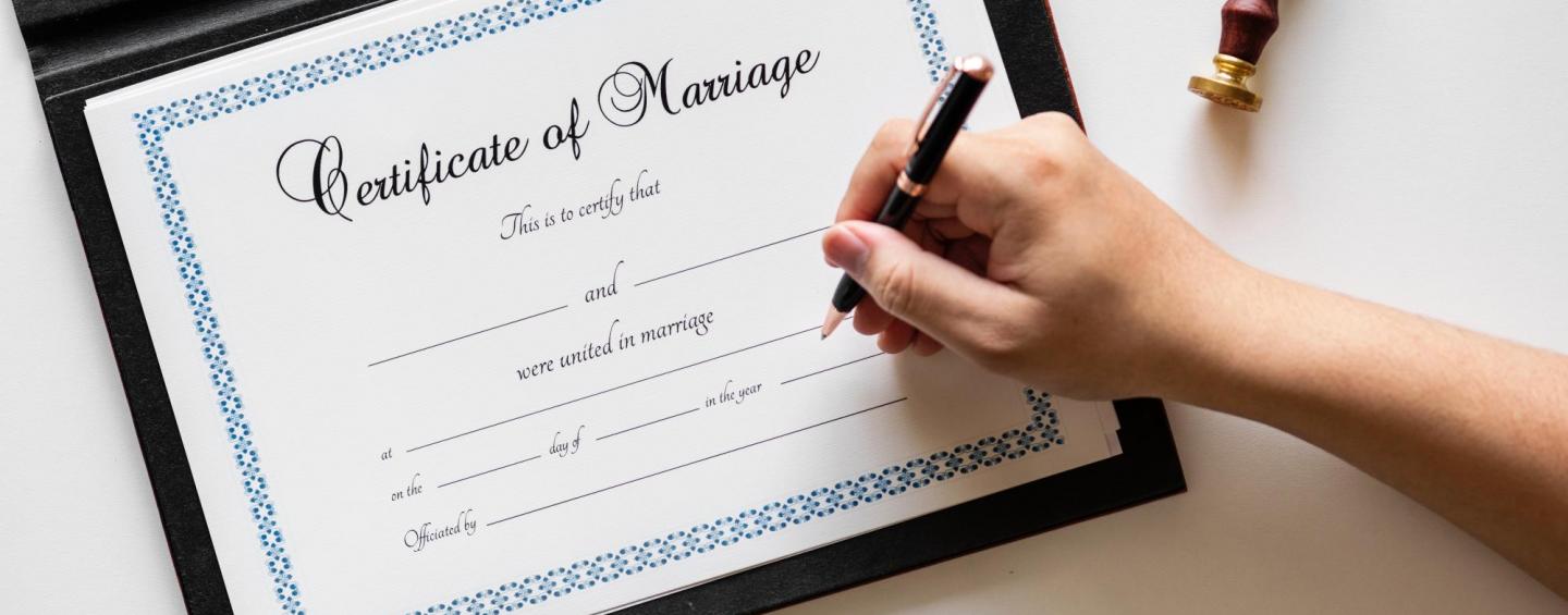 marriage certificate