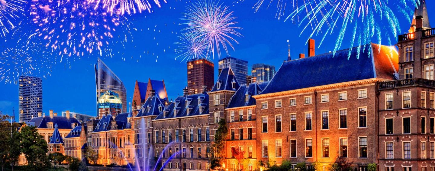 New Year’s Eve fireworks in The Hague The Hague International Centre