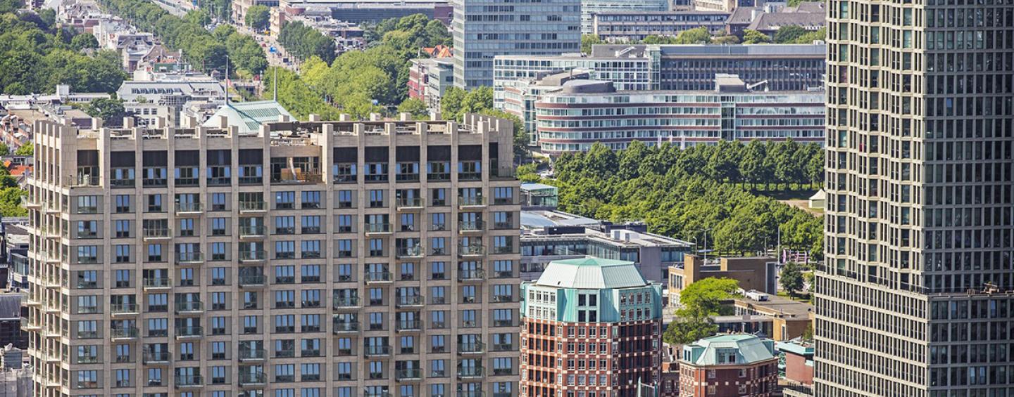 apartment buildings