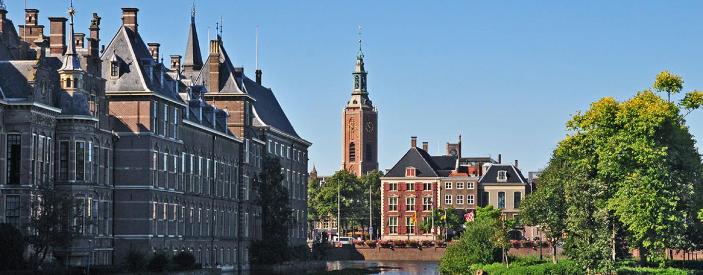 Binnenhof with Grote Kerk in the background