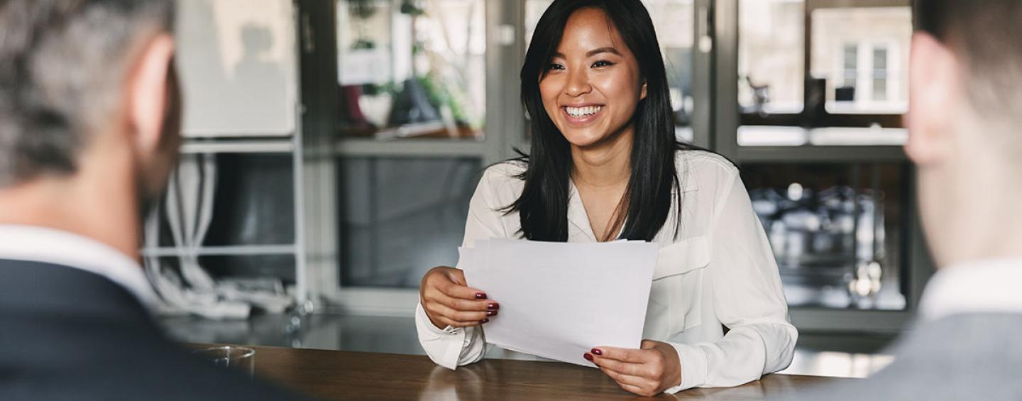 Woman job interview