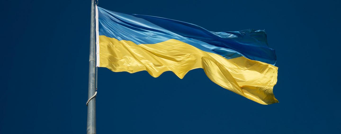 The flag of ukraine