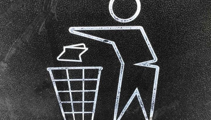 A litter pictogram